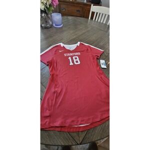 New Nike‎ Stanford Cardinal Volleyball Game Jersey Dri-Fit Women's M Maroon #18